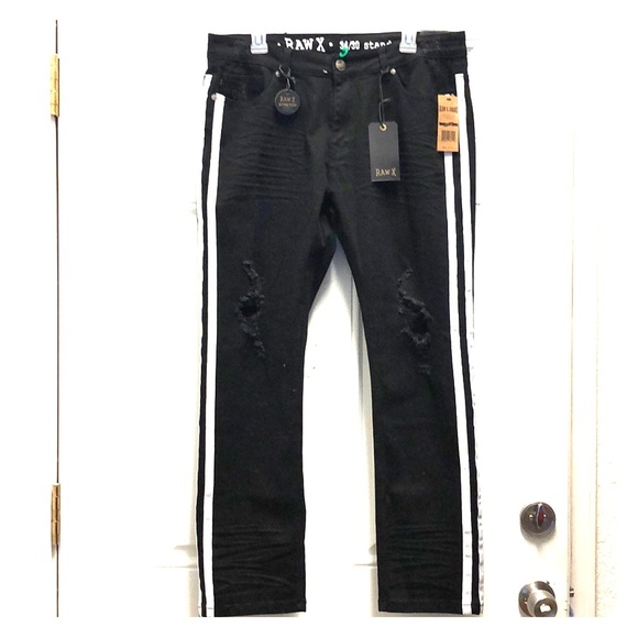 raw x jeans black